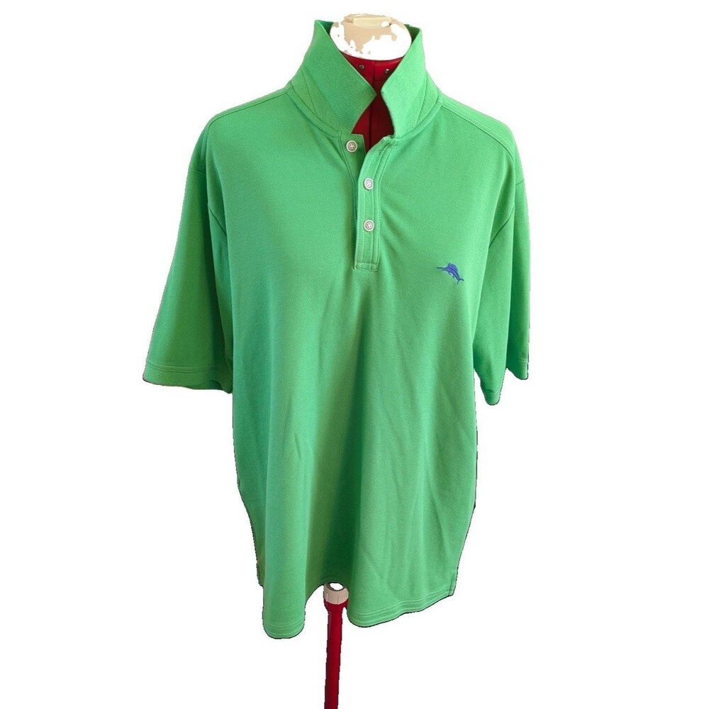 Tommy Bahama Men’s Island Zone Green Polo Size Large